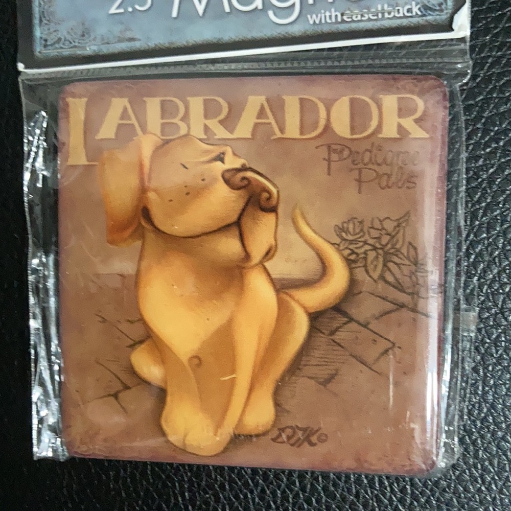 2 Labrador dog magnets 2.5” with easel back - Picture 9 of 10